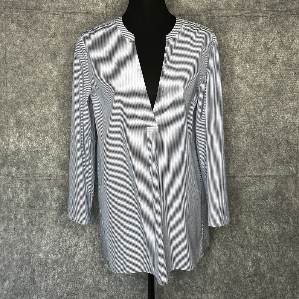 Theory Blue Striped Shirt